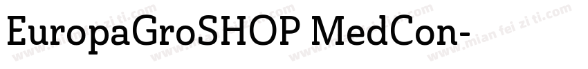 EuropaGroSHOP MedCon字体转换